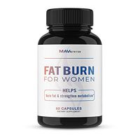 MAV Nutrition Womens Weight Loss Pills + Fat Burner for Appetite Suppressant, Non-GMO, Vegetarian Friendly Diet Pills, 60 Capsules
