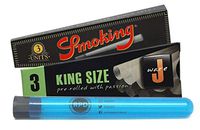 JWare Pre-Rolled King Size Cones, Smoking Brand Deluxe King Size Cones, with Rolling Paper Depot Kewltube- 3 Item Bundle