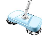 Broom and Dustpan With Long Handle Telescopic Up Natural Rubber Extra Long Handle Multi-Function Broom And Dustpan Windproof Stainless Steel Rod Broom Set Used For Room Garden Toilet