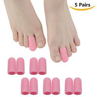 Sumifun Toe Protectors, Gel Toe Caps Bunion Relief Toe Pads Toe Sleeves- Foot Corn Remover & Blisters Callus Bunion Relief (Sweet Pink)