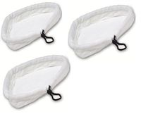 Jesica 3Pcs Microfibre Cloths Universal Cleaning Pads for Steam Mops