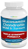 Glucosamine Chondroitin, MSM & Turmeric Dietary Supplement - 248 Capsules