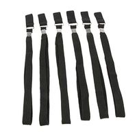 6pcs Black Hiking Stick Wrist Straps Hand Wristband for Adults