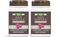 Nature's Way Milk Thistle X w/Artichoke Dandelion & Licorice, 60 Count, Pack of 2 (Packaging May Vary)