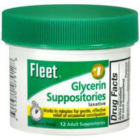 GLYCERIN SUPP ADULT FLEET Pack of 12 by FLEET C.B. COMPANY ***