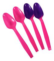 Go-2 Products P2100PKP Color Change Spoons, 5", 0.25" Height, 0.3" Width, 5" Length, Pink to Purple (Pack of 1000)