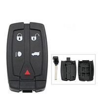 Dudely Replacement 5 Button Fob Case for Land Rover Freelander 2 Remote Key+ Uncut Key