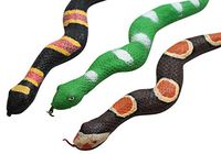 Curious Minds Busy Bags Set of 3 - 12" Stretchy Snake Crushed Bead Filled- Reptile Sensory Fidget Toy OT