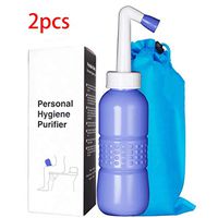 Bottle for Postpartum Care,15oz Portable Bidet with 1/2 Replaceable Cleaning Nozzles,for Perineal Recovery and Cleansing After Birth (2PCS, Blue)