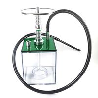 BMLSYH Hookah Glass Pipe Water for Smoking Bowl Recycling Tornado Filter Glass Water Hookahs Oil Rig Bongs,Green