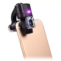 Magnifying Glass with Light Clip Mobile Phone Microscope Magnifier Micro Optical HD Lens 90X Telescope Camera Lens with UV Lamps for Money Detector LIXFDJ Vision Assisted Magnification