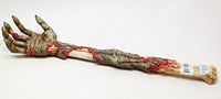 HORROR WALKING UNDEAD ZOMBIE HAND CLAWS PEELING FLESH BACK SCRATCHER RESIN by ATL
