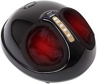 FLEXISPOT Foot Massager Kneading Shiatsu Therapy Plantar Massage with Heat Function Auto-Off Timer and Removable Cover Power Adapter Home Office Use (Black)