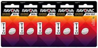 Rayovac 303/357 Silver Oxide Batteries, 5 Pack