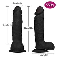 Yanan Realistic Safe Material PVC Toys Black 9.05 Inch
