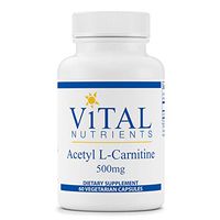 Vital Nutrients - Acetyl L-Carnitine - Supports Normal Brain Function - 60 Capsules per Bottle - 500 mg