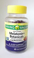 Spring Valley Adult Gummy Melatonin+Botanicals Dietary Supplement, 5mg, 60 Vegetarian Gummies, Non GMO Verified
