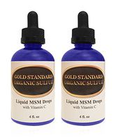 Liquid MSM Drops with Vitamin C - 8 Ounces - Made with Gold Standard Organic Sulfur Crystals, Premium MSM Eye Drops **Same Day Shipping**