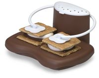 Progressive Prep Solutions PS-68BR Microwave S'mores Maker, Brown/White