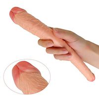 FEEYAA 10.6-inch Double-Sided Large Toy Realistic and Soft and Soft Female Bendable Double-Head Massage FEEYAA