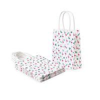 Flamingo Palm Leaves Paper Treat Gift Bags Summer Baby Shower Hawaiian Aloha Party Supplies 10 Pcs SUNBEAUTY