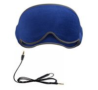 Sleep Headphones Eye Mask Comfortable Washable Eye Shades Wired Headset with Mic,Control Button Built-in Earphone and Ultra Thin Speaker,Perfect for Sleeping,Air Travel,Meditation and Relaxation,Blue
