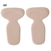 UNKE Adhesive Back Heel Pads-Heel Grip Liners, Heel Cushion Insoles for High Heels Blisters,Lycra apricot