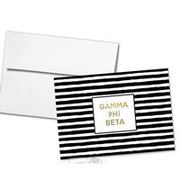 Gamma Phi Beta Striped Notecards(6)