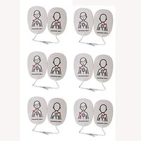 Elysaid Latex Free Foam XFT AED Practi-Trainer Replacement Pads,Child, 6 Pairs