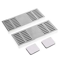 nouler Juler Rectangular Smoking Cigar Humidifier Humidifier Tobacco Cigar Hygrometer Moisturizing Strip Cigarette Box Cigar Accessories Silver