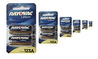 Rayovac Lithium Metal Batteries 123A (6 Pack of 2)