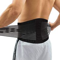 FITTOO Back Brace Lumbar Support Belt with Adjustable Dual Compression Straps for Women & Men - Back Support Great for Back Pain, Sciatica, Scoliosis, Strain, Golf, Weightlifting, Sports