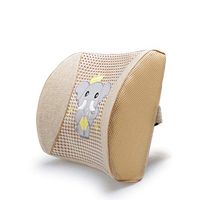 SPLY DTEM Memory Foam Back Support Pad - Designed for Back Pain Relief - Waist Pillow with Advanced Adjustable Shoulder Strap - Hypoallergenic Ventilation mesh.