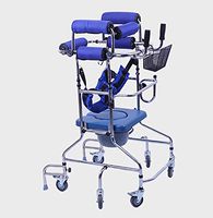 TX Adjustable Medical Cruiser Rollator Walker Training Equipment Rehabilitation Device for Elderly,Blue,Female