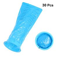 HEALLILY 1000ml Disposable Vomit Bag with Rubber Band Pregnant Woman Emesis Bag Vomit Travel Sick Aid Sanitation Bag Motion Sick Throw up Bags Collection Bag Car for Outdoor Emergency 30pcs(Blue)