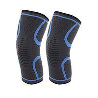 BUENOD Compression Knee Brace - Knee Sleeves for Men & Women - Knee Pads Support for Basketball, Running, Crossfit, Weightlifting, Gym and Protector for Meniscus Tear (X-Large, Blue)