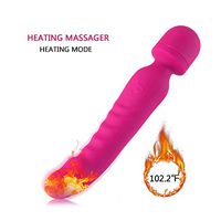 7 Different Intensity Mode Wand Massager, Heating Tail,  Medical Silicone, Home or Office's Helper.