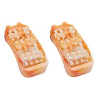 LSS Foot Massager, Plastic Roller，Relax Relief Feet Massagers, for Foot Pain, Itchy Feet - 4pcs (Color : Orange-4pcs)