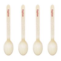 Dress My Cupcake Natural Wood Candy 200-Pack Buffet Spoons DIY Kit, Eggless, Red