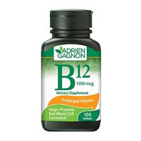 Adrien Gagnon - Vitamin B12,1000 mcg, Anemia & Nervous System, 100 Tablets