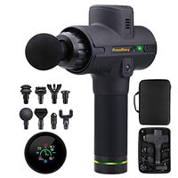 PressKnot VSport Massage Gun- Handheld Sports Massager for Athletic Recovery - Heart Rate Monitor - 9 Percussive Speeds for Deep Tissue Myofascial Pain Relief and Trigger Point Muscle Therapy (Black)