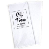 Gift Wrap Tissue Paper 20” X 20”, Premium Quality Tissue Paper, Solid Color - 100 Sheets (White)