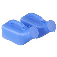 Blue 1000ml Portable Camping Travel Car Toilet Male Mens Urine Urinal Bottle Pee Pack of 2