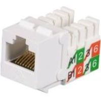 Black Box 25-Pack White CAT5e Unshielded Keystone Jack