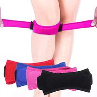 Vech Knee Strap Brace, Patellar Tendon Support Band for Men and Women, Knee Pain Relief & Patella Stabilizer Knee Support for Hiking, Soccer, Basketball, Running, Jumpers Knee, Tennis (Pink)