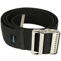 Vive Gait Belt (60 Inch) - Transfer Assist Device for Seniors, Elderly, Pediatric, Bariatric, Occupational and Physical Therapy - Medical Nursing Safety Long Gate Strap with Quick Release Metal Buckle