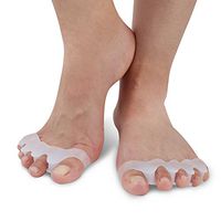 Toe Separators Straighteners Spacers Gel Toe Separator Rubber Toe Stretchers Toe Spacers Walking and Dancing Bunion Relief Toe Strechers for Yoga