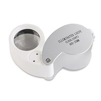 Pixnor Folding White LED Illuminated Loupe Jewelry Magnifier Magnifying Glass