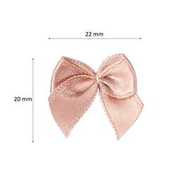 Artibetter 100PCS Mini Satin Ribbon Bows Flowers DIY Hair Bows Crafts Ornaments