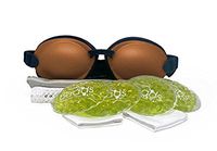 Tranquileyes Warm Compress with Microwavable Beads for Moderate Dry Eye Relief (Bronze)